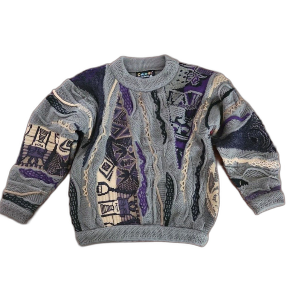 NWOT COOGI Little Kids Crewneck Sweater, Gray, Size 4-5